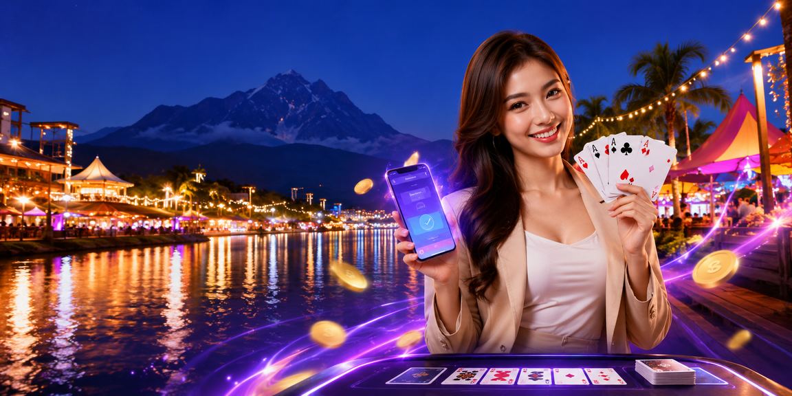 Suasana permainan kad Malaysia di Sabah dengan nuansa budaya tempatan yang meriah